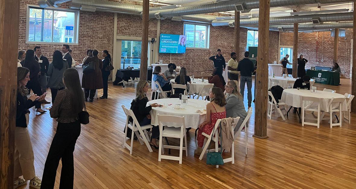 M.S. in Management event in the Grad Hall at CO-LAB.