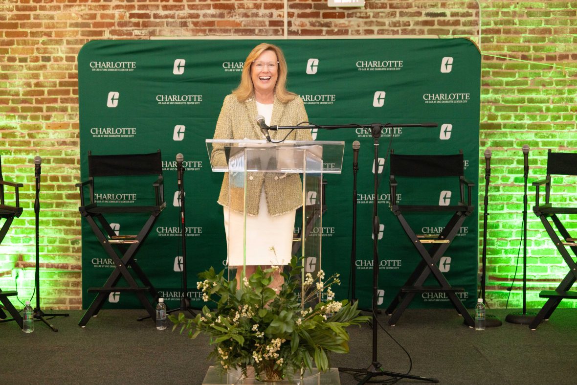 UNC Charlotte Chancellor Sharon Gaber at the CO-LAB grand opening