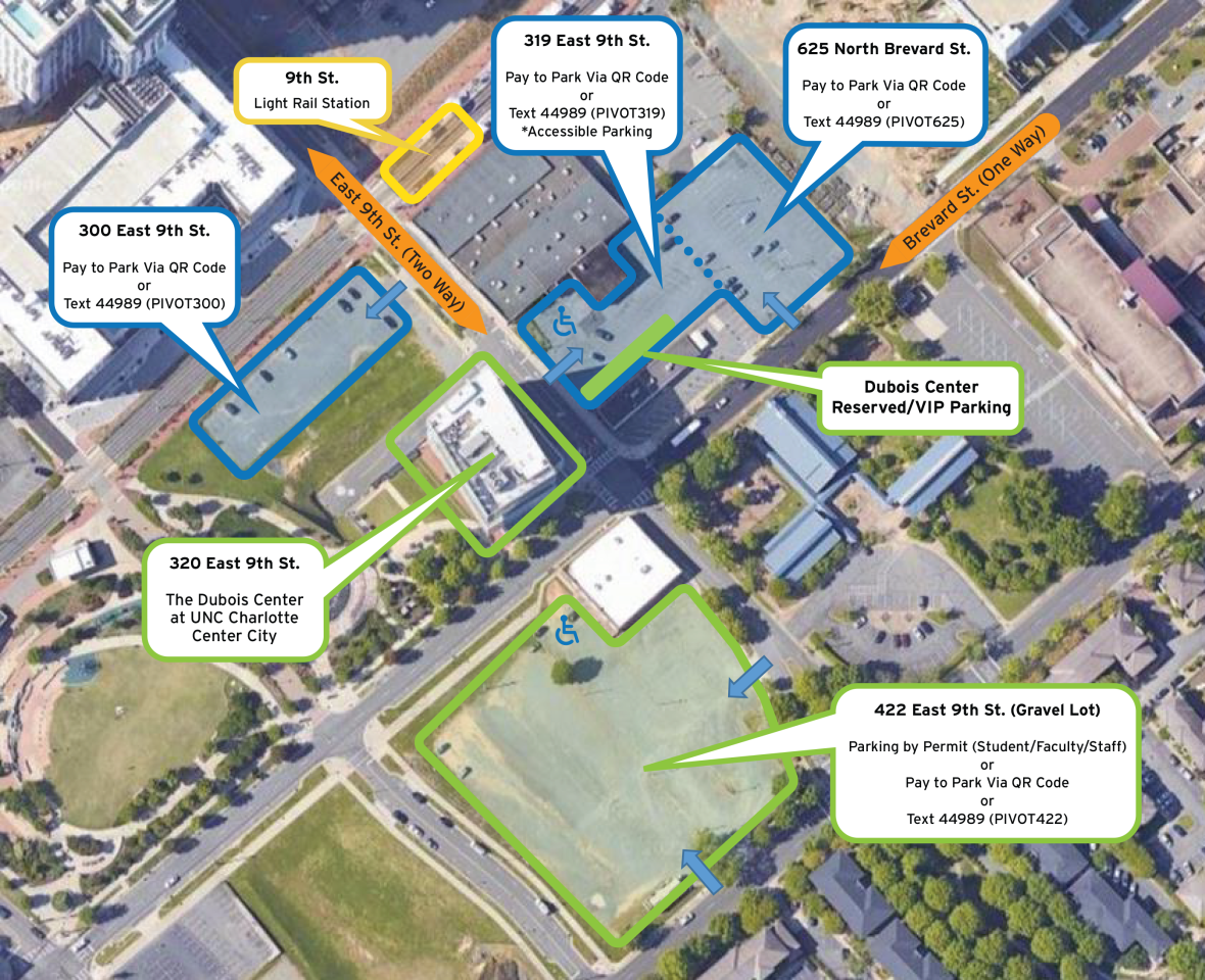Dubois Center Parking map